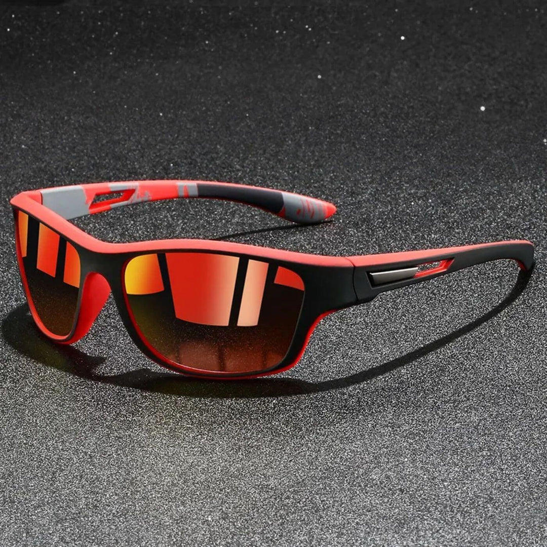 Polarisierte UV400 Herren Sportsonnenbrille. Rutschfest, leicht und bequem für den aktiven Mann im Sport.