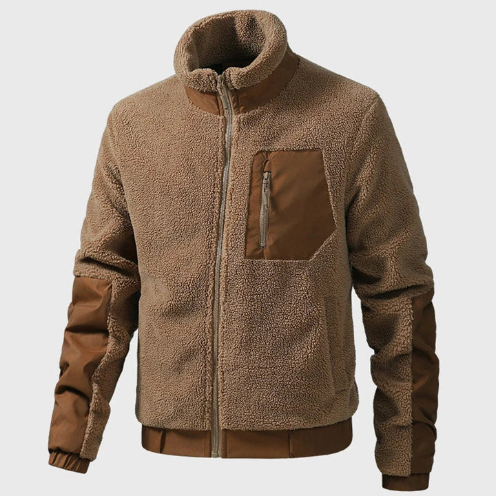 Herren Fleecejacke Leon, atmungsaktiv & warm für Winter und Outdoor. Ideal als Winterjacke & Freizeitjacke.
