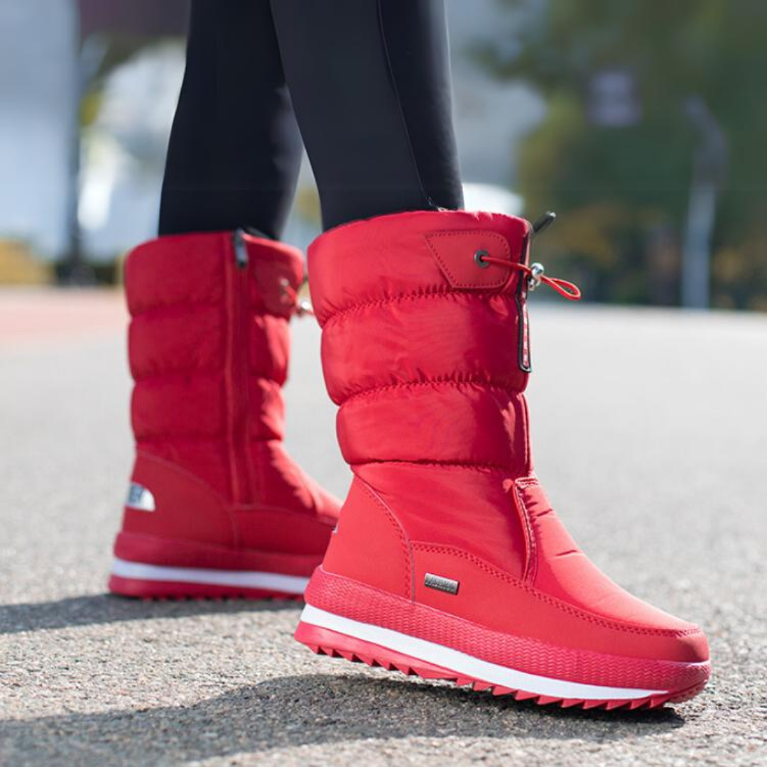 Gemütliche Damen Stiefeletten mit warmem Futter, perfekt für winterliche Spaziergänge.