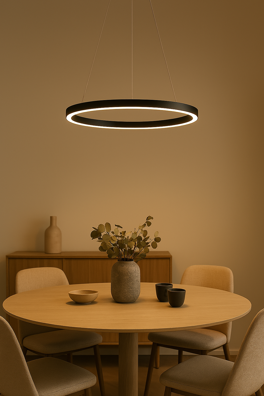 Moderne LED Hängeleuchte für Esszimmer & Büro - Dimmbar