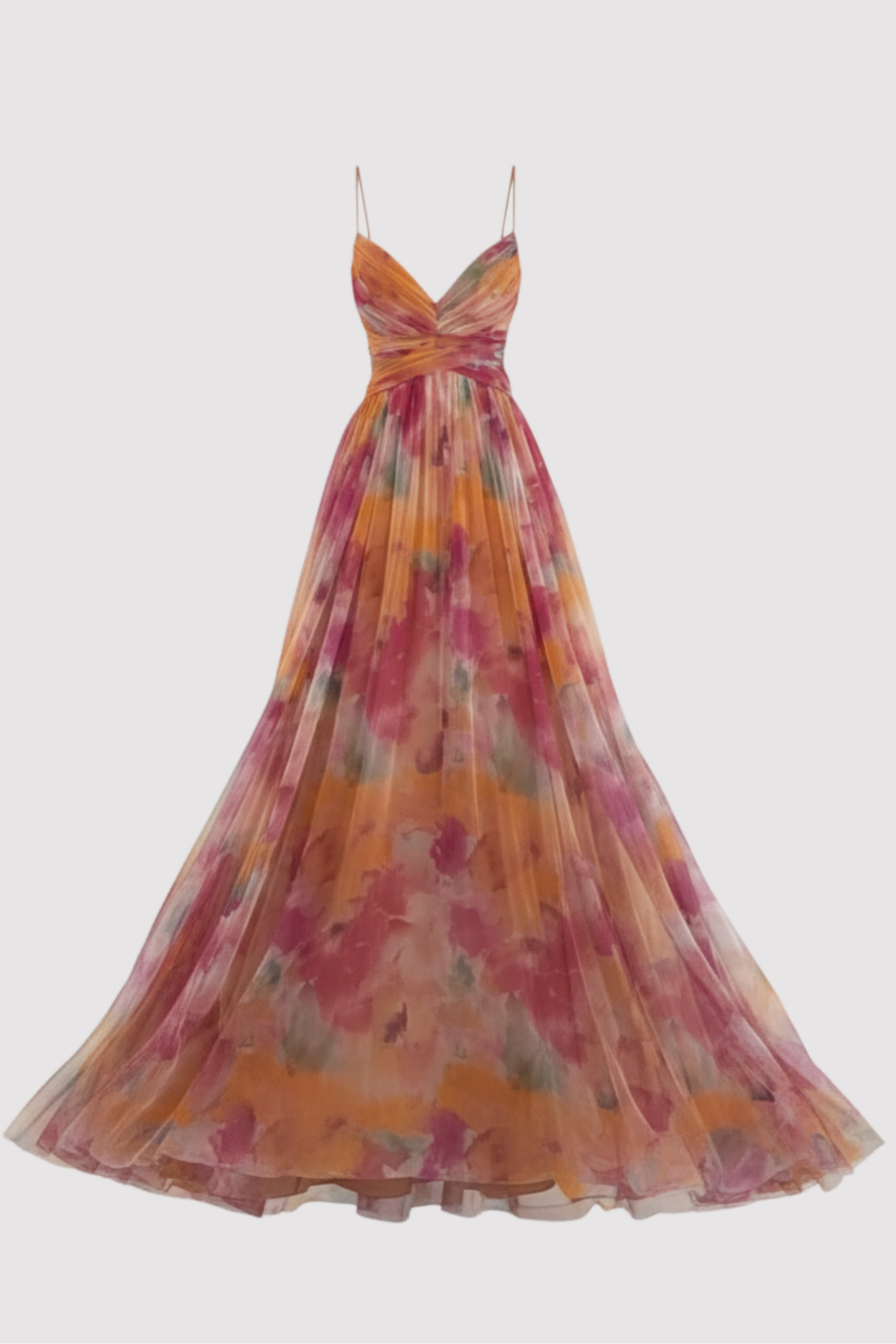 Elegant Damen Abendkleid mit verdrehtem Oberteil, figurbetont und fließend für besondere Anlässe.