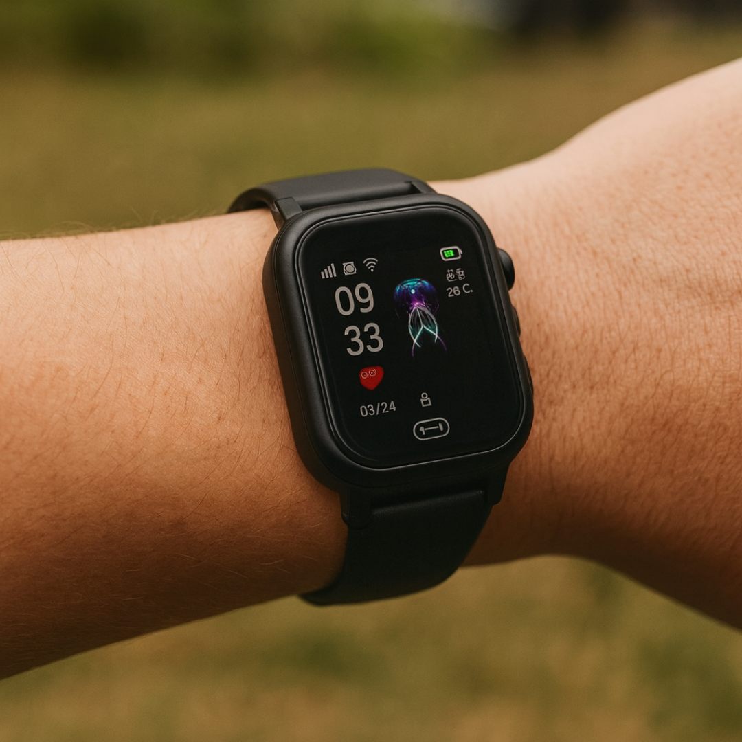GPS Kinderuhr in pinker Farbvariante mit Display