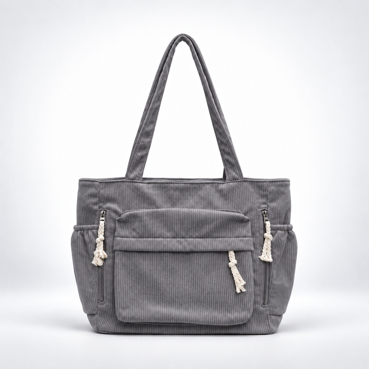 Cordsamt Shopper für Damen ideal für den täglichen Einkauf