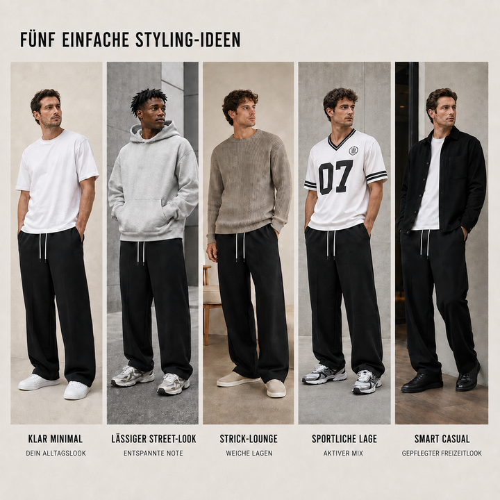 Lockere Freizeithose für Herren in Volllänge ideal für Sport