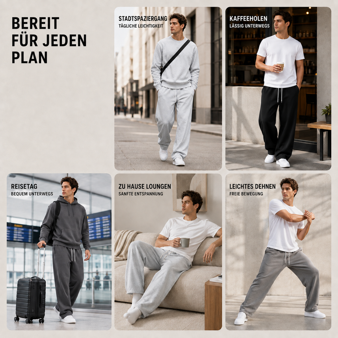 Bequeme Sweatpants für Herren mit elastischem Bund