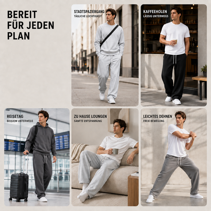 Bequeme Sweatpants für Herren mit elastischem Bund