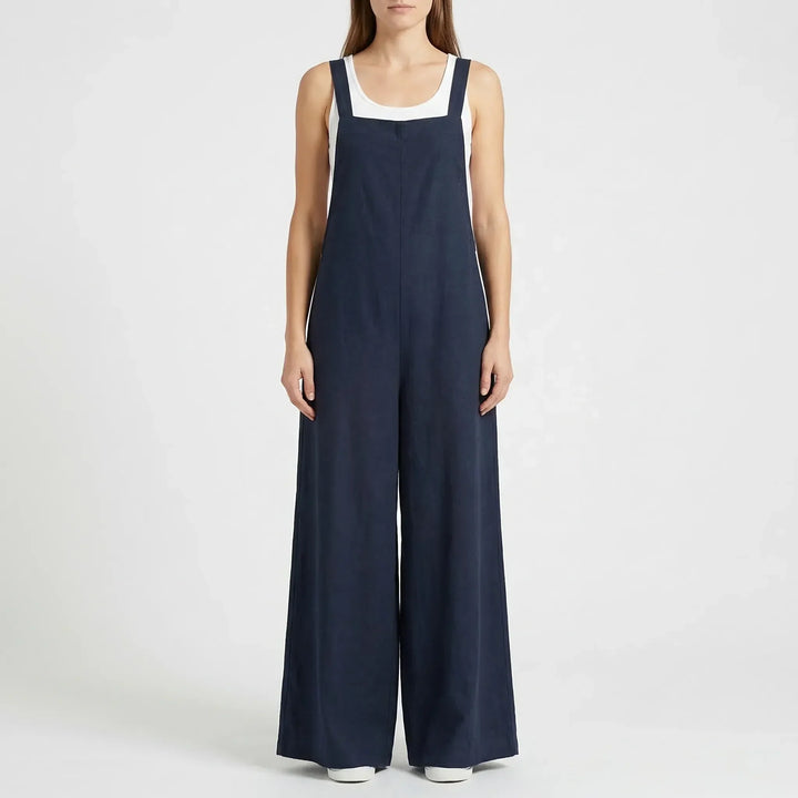 Damen Jumpsuit mit weitem Bein in modischer Passform für den Sommer