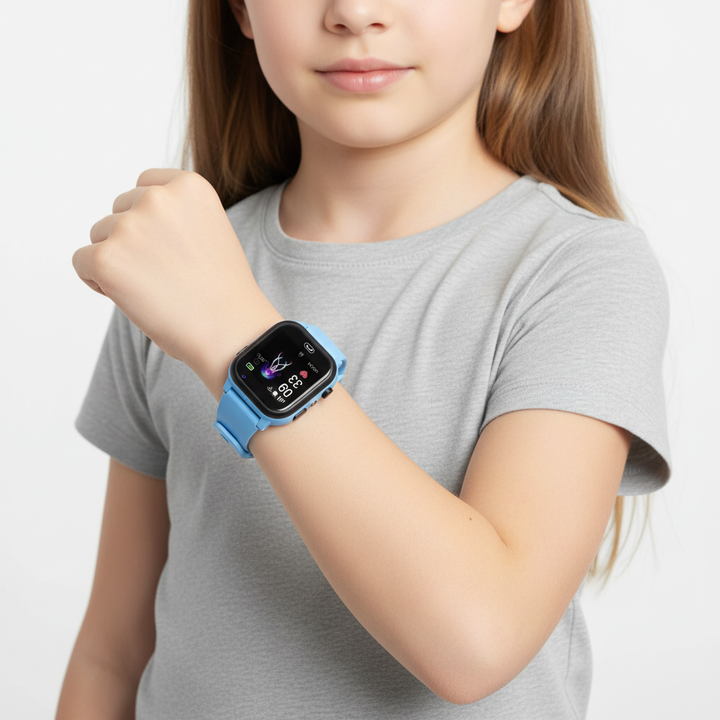 Robuste GPS Smartwatch für Kinder mit SOS Taste und Farbdisplay