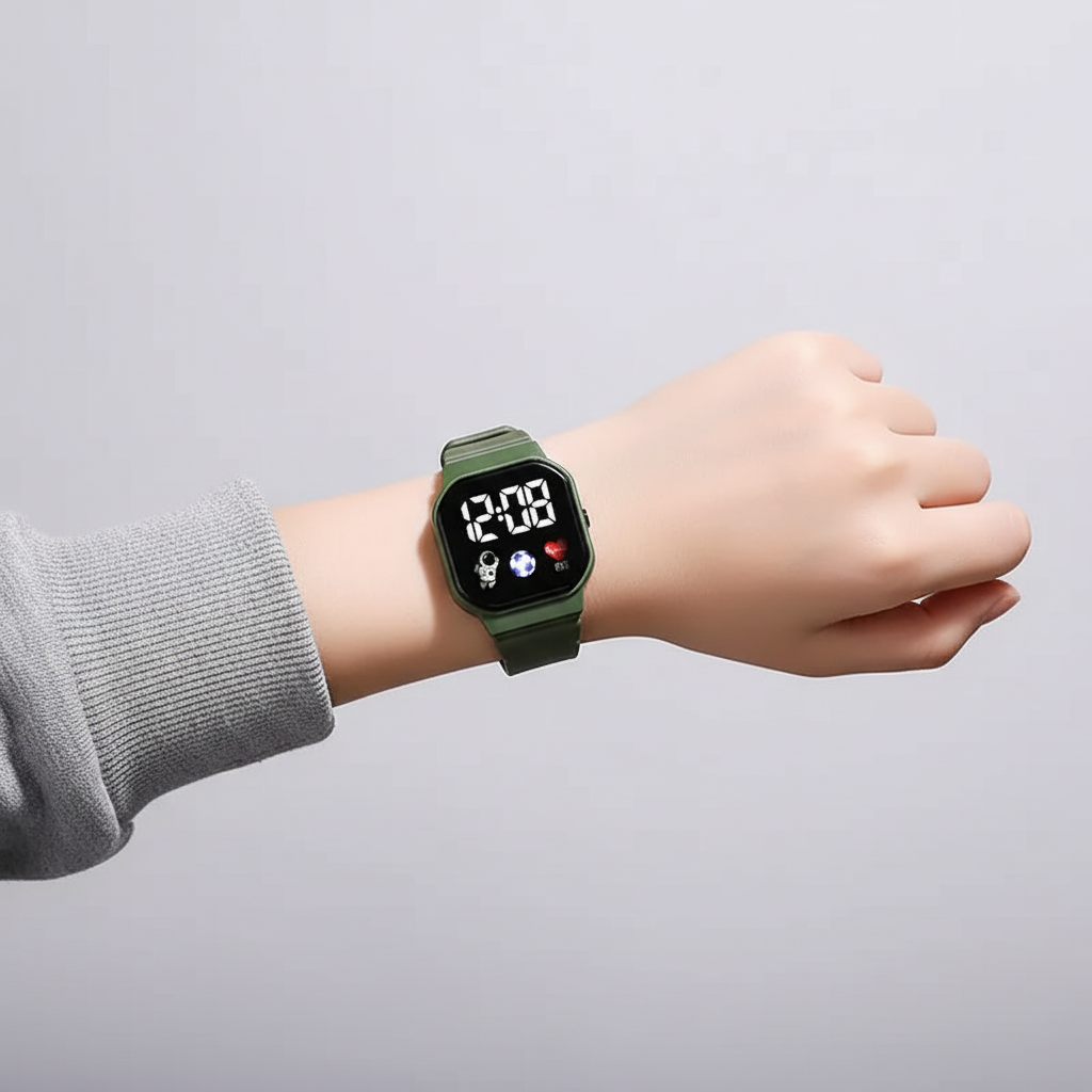 Zuverlässige Armbanduhr für Kinder zur leichten Bestimmung der Uhrzeit