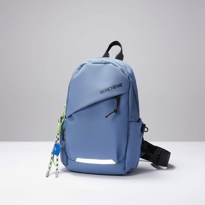 Schwarze Schultertasche und Brustbeutel für Freizeit und Outdoor