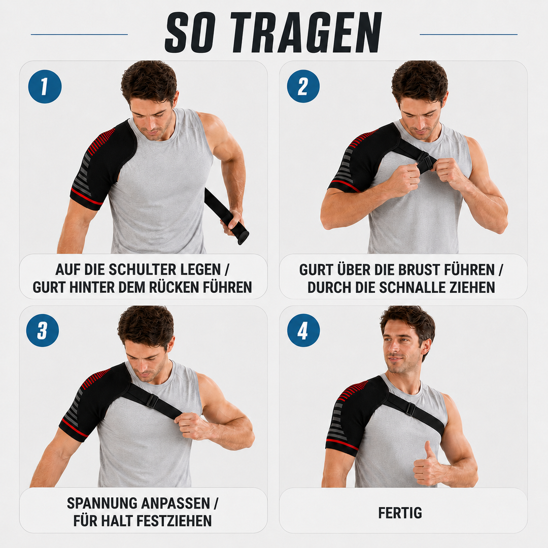 Sportzubehör: Kompressions-Schulterbandage für optimale Bewegungsfreiheit