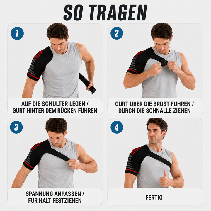 Sportzubehör: Kompressions-Schulterbandage für optimale Bewegungsfreiheit