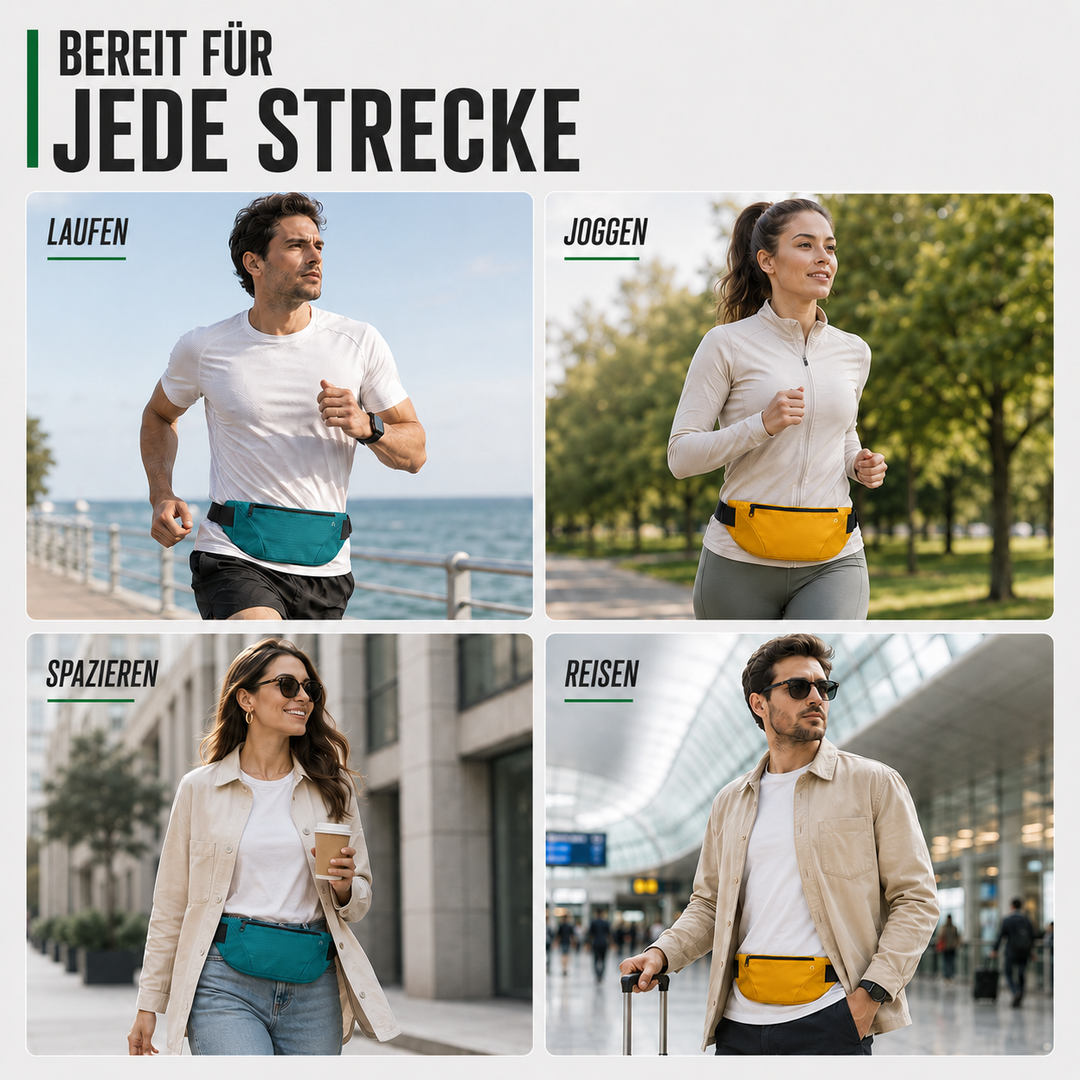 Unisex Outdoor Hüfttasche für Reisen, Wandern und Freizeitaktivitäten