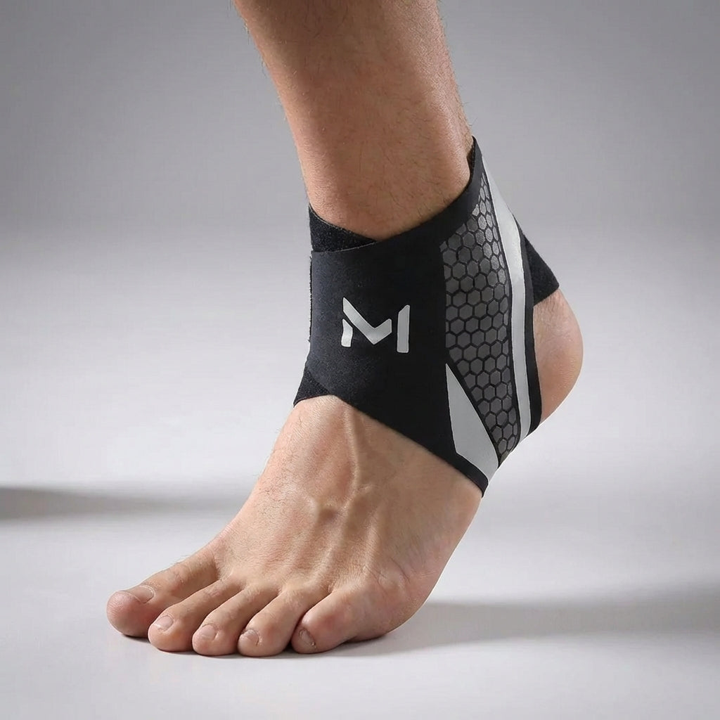 Knöchelbandage, verstellbar, für Sprunggelenk-Stabilisierung bei Basketball, Laufen und Fitness.