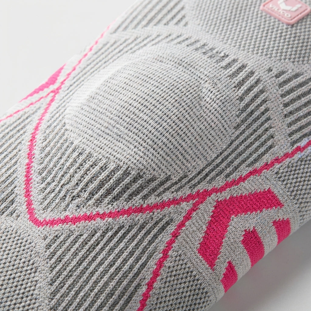 Gelenkstützende Kompressions-Kniebandage, unisex, rosa, zur Schmerzlinderung & Knieschutz beim Sport.