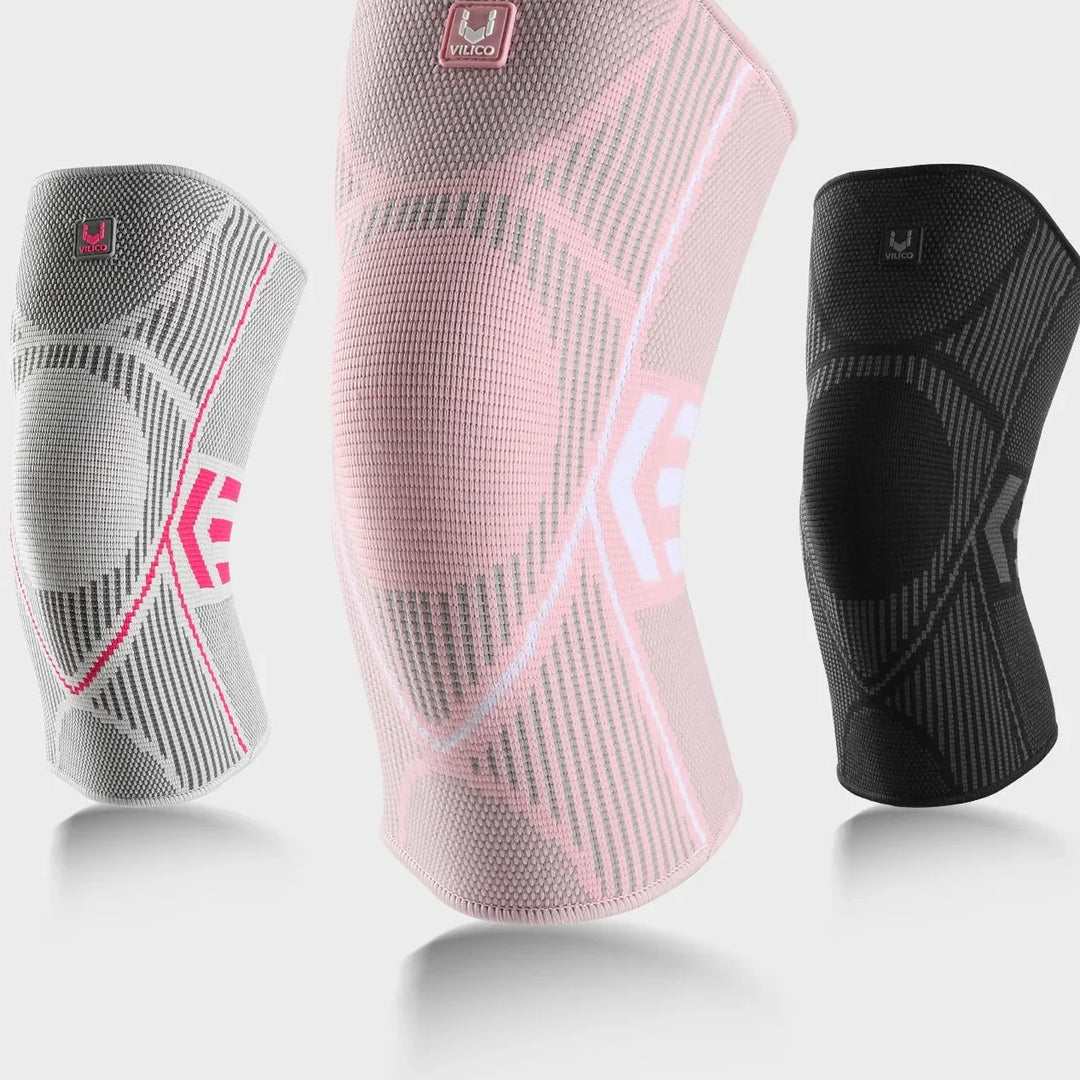Rutschfeste Kompressions-Kniebandage, unisex, schwarz, für Stabilität & Komfort bei Sport & Alltag.