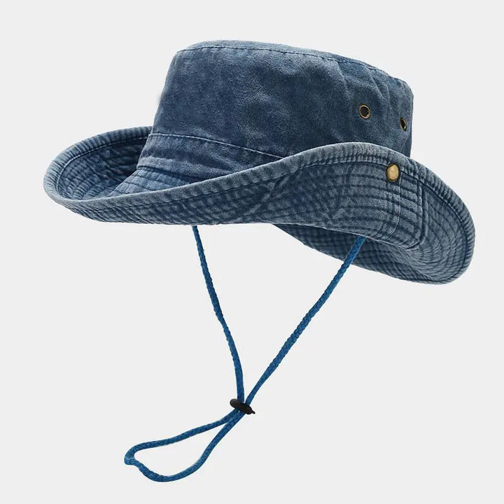 Blauer Unisex Ganzjahreshut, modische Kopfbedeckung für Damen & Herren.
