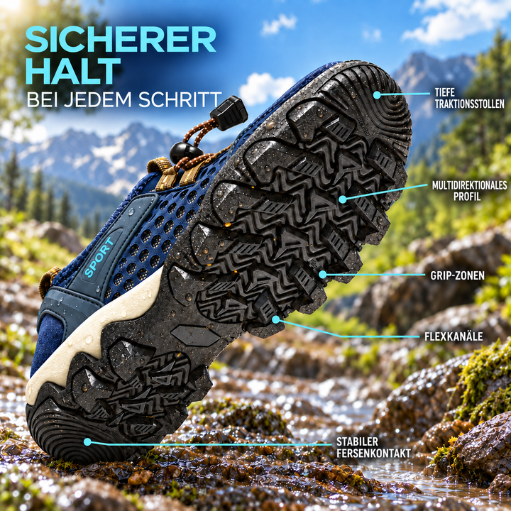 Bequeme Badeschuhe für Herren in modernem Design für Wassersport