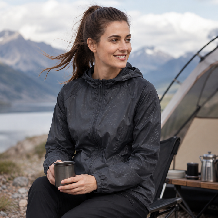 Klassische Herrenjacke für Outdoor-Sport in voller Länge