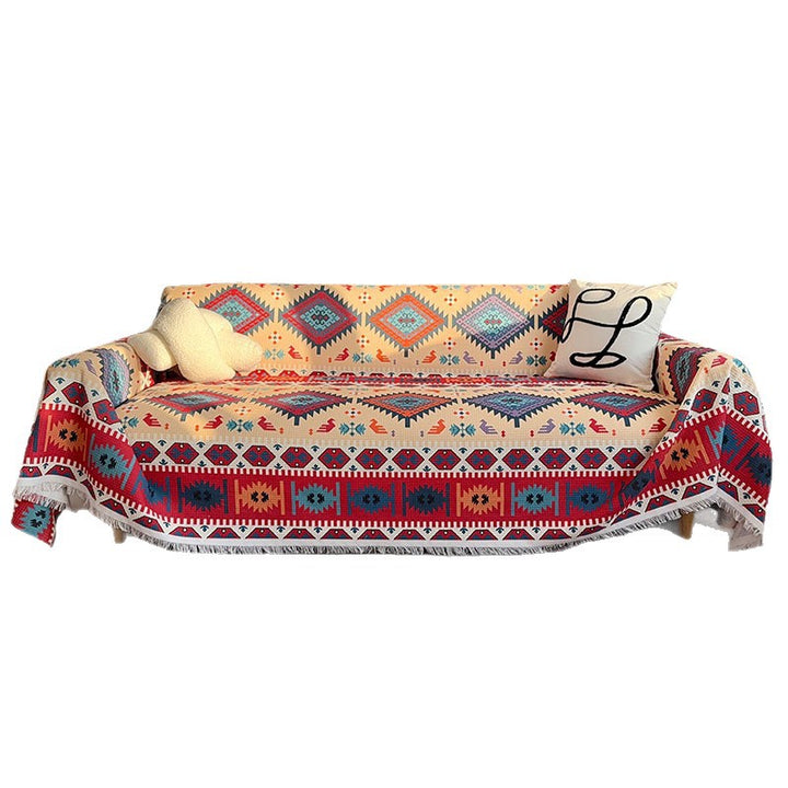 Marokkanischer Jacquard-Decke - Sofabezug | Vielseitige Wohnkultur