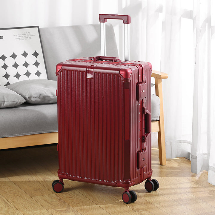 Unisex Hartschalenkoffer mit Aluminiumrahmen – Sicher & Stilvoll Reisen