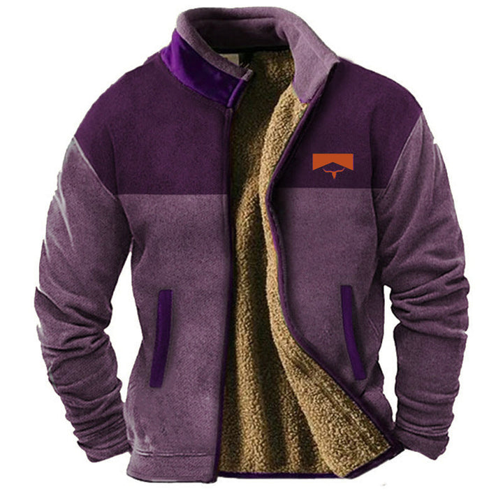 Robuste Herren-Outdoorjacke aus Fleece für Wandern und Freizeit. Atmungsaktiv & bequem für jede Aktivität.