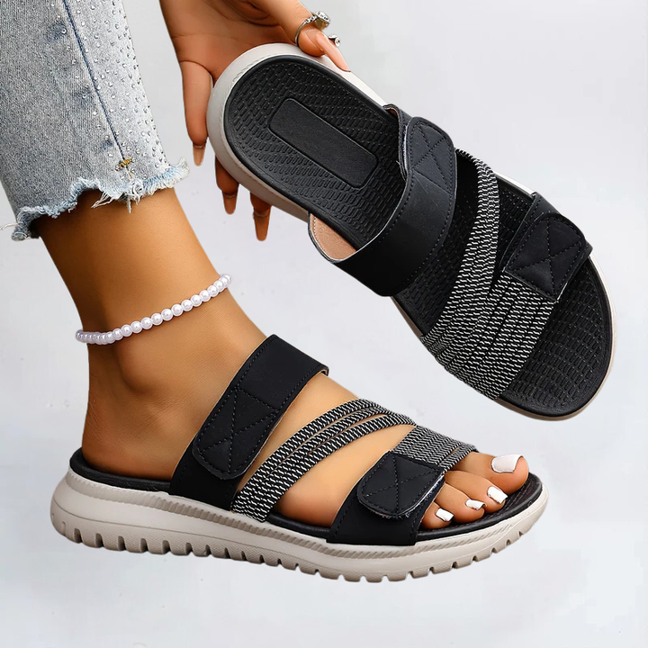 Bequeme Damen Orthopädische Sandalen mit idealem Halt für gesunde Füsse. Perfekt bei Fussschmerzen.