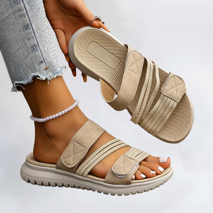 Verstellbare orthopädische Damen Sandalen bieten individuellen Komfort und Halt für empfindliche Füsse.