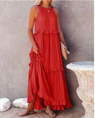 Damen Sommer Maxikleid: Lässig, Locker & Elegant