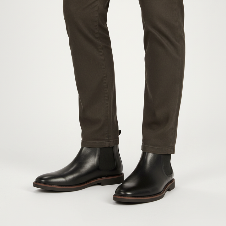 Stilvolle Herrenmode Chelsea Boots mit rutschfester Laufsohle