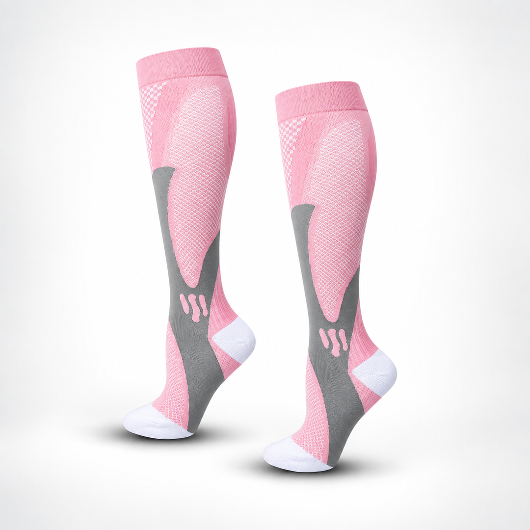 Komfortable Kompressionsstrümpfe, unisex, für ein leichtes und revitalisiertes Beingefühl.