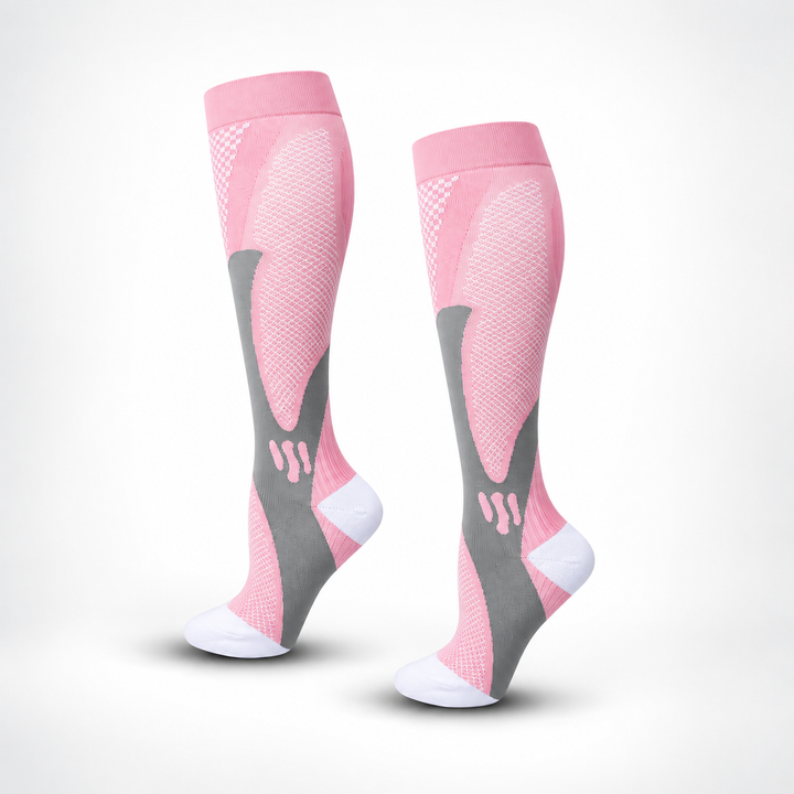 Komfortable Kompressionsstrümpfe, unisex, für ein leichtes und revitalisiertes Beingefühl.