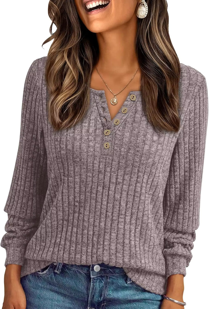 Damen Streifen-Sweatshirt Winter – Gemütlicher Freizeit-Look