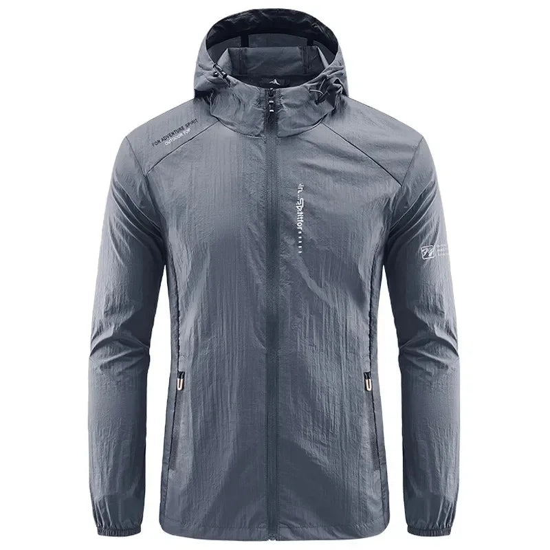 Dunkelgraue Herren Regenjacke für Outdoor-Aktivitäten
