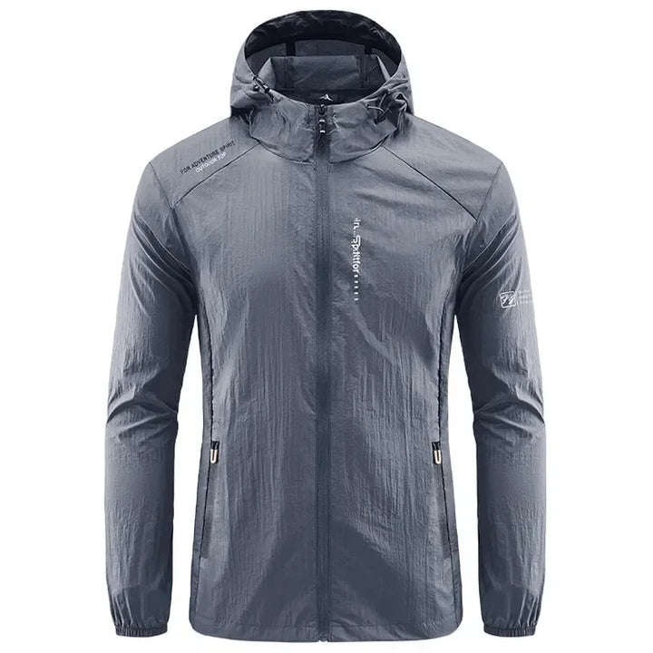Dunkelgraue Herren Regenjacke für Outdoor-Aktivitäten