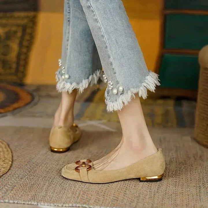 Damen Sommersandalen Erica in Beige, weiche ergonomische Damenschuhe im Detail