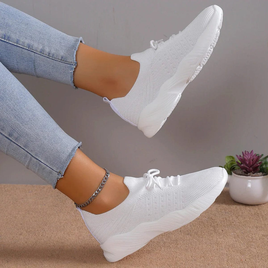 Damen Sneaker Detailansicht der flexiblen und rutschfesten Laufsohle