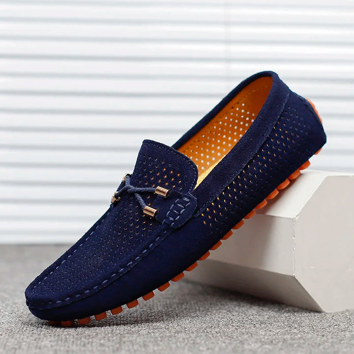 Blaue Herren Loafer Slip-On aus leichtem Material mit rutschfester Sohle