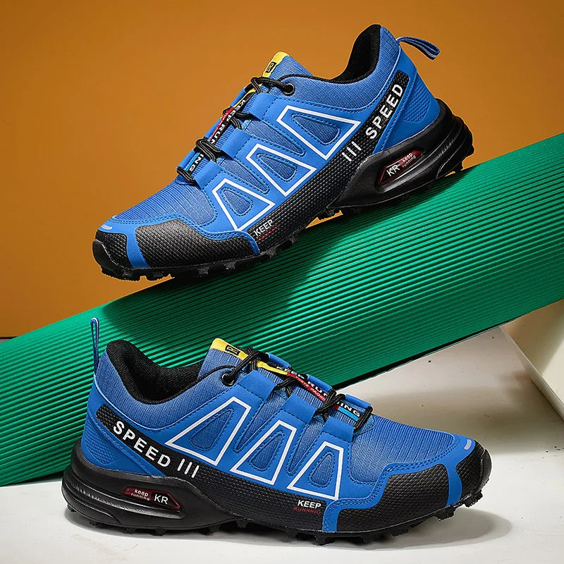 Blaue Damen Wanderschuhe im modernen Outdoor-Design
