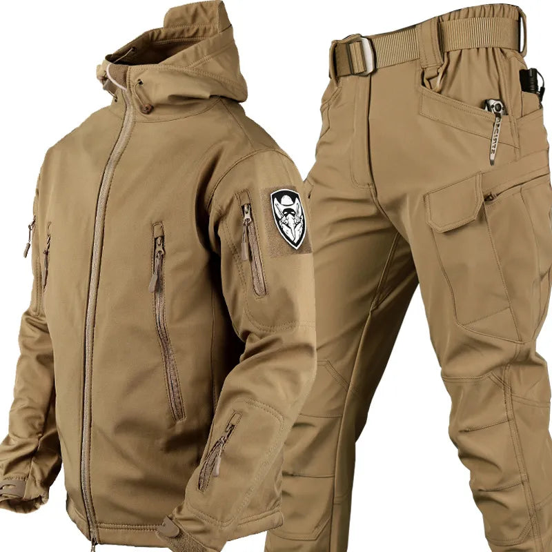 Herren Taktische Wind- und wasserdichte Outdoorjacke und -hose
