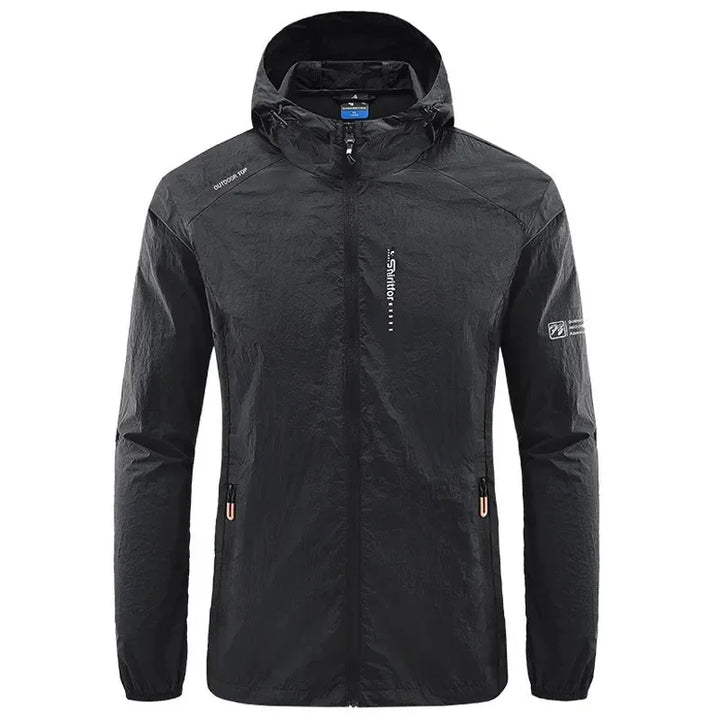 Wasserdichte Herren Outdoorjacke mit verstellbarer Kapuze für Regenschutz
