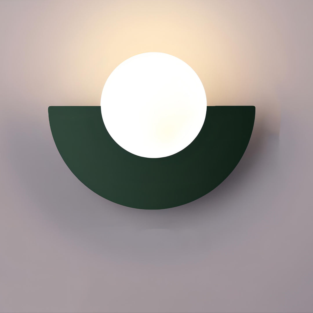 Moderne nordische Wandleuchte Halbkreis