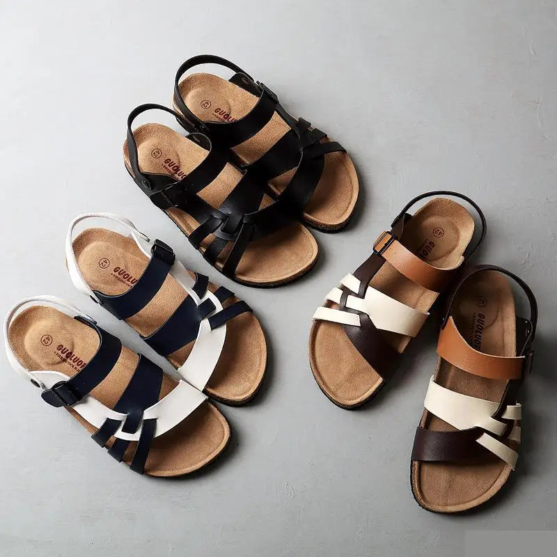 Ergonomisches Fußbett der orthopädischen Sandalen für maximale Fußgesundheit und bequemen Tragekomfort.