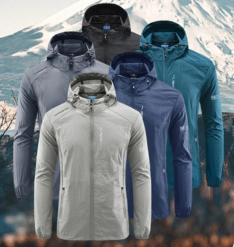 Winddichte Regenjacke für Sport und Outdoor-Aktivitäten von Herren