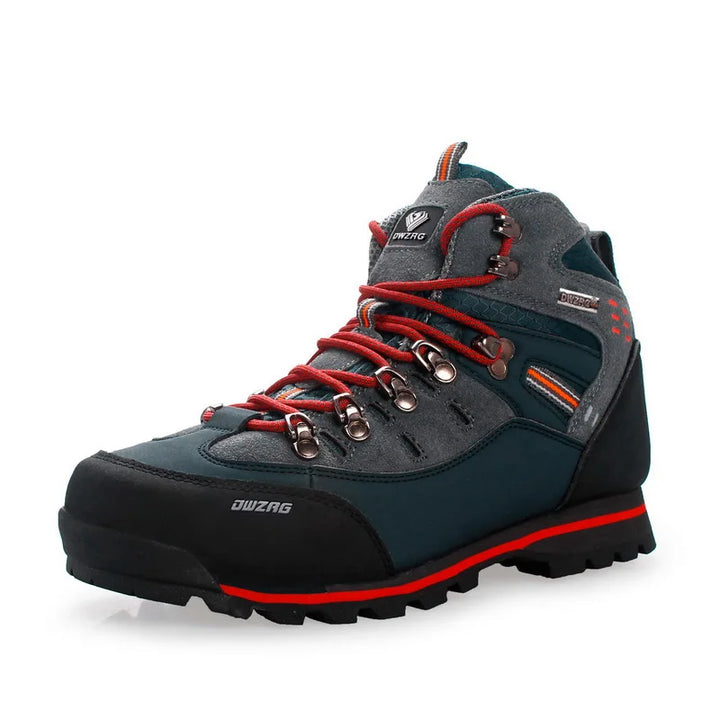 Komfortable Herren Wanderschuhe, knöchelhoch, mit dämpfender Sohle für ermüdungsfreies Gehen.
