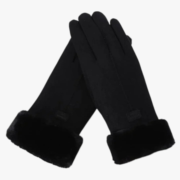 Paar Puffy Damenhandschuhe: warme, winddichte Winterhandschuhe mit Touchscreen-Funktion. Must-have Accessoire.