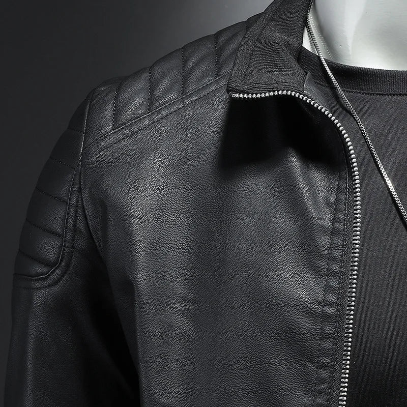 Schwarze Designer Herrenmode Jacke mit modernem Reißverschluss-Detail