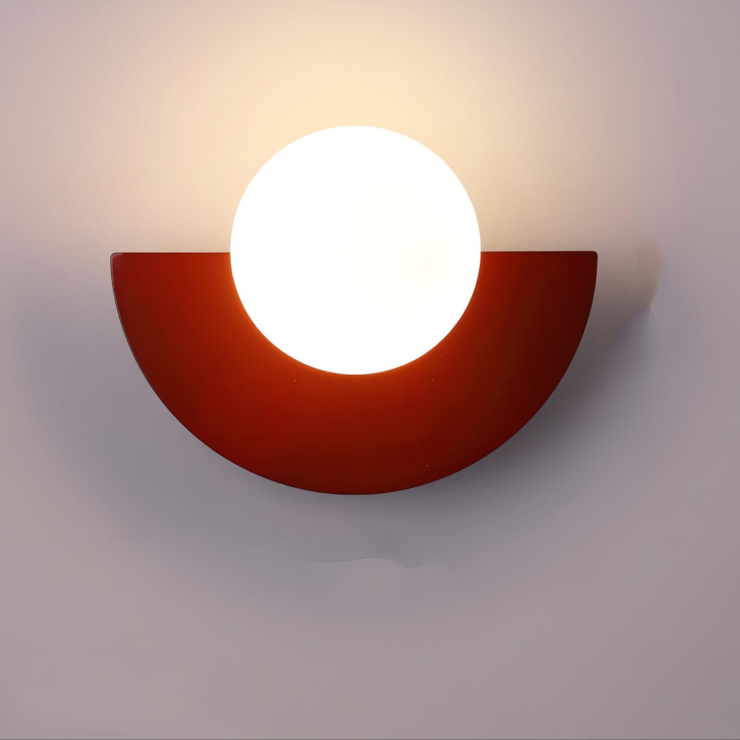 Moderne nordische Wandleuchte Halbkreis