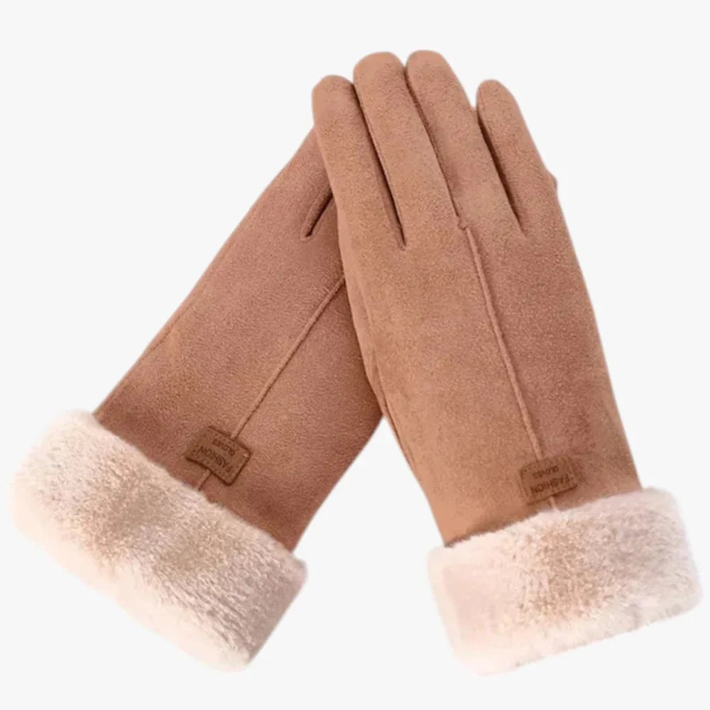 Stylische Damen Puffy Winterhandschuhe, warm & winddicht für Outdoor-Aktivitäten. Ideale Wintermode.