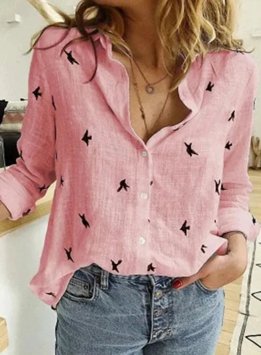 Damen Bluse mit langen Ärmeln